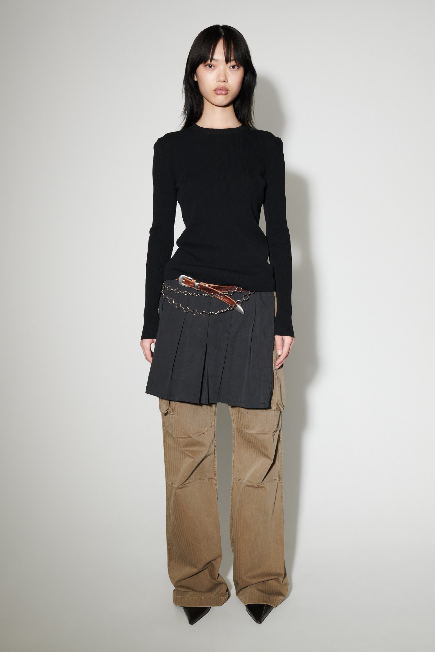 Shop Our Legacy Ribbed Long-sleeve Top In Black