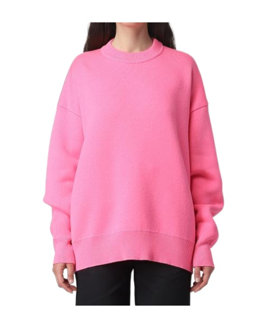 Palm Angels Palm-tree Intarsia-knit Jumper In Pink