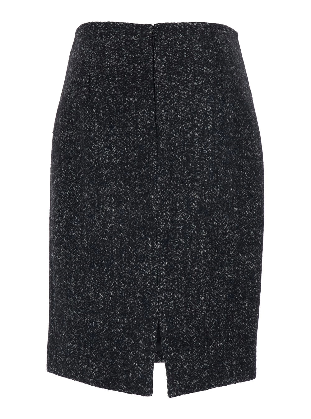 The Row Back Slit Midi Skirt In Black