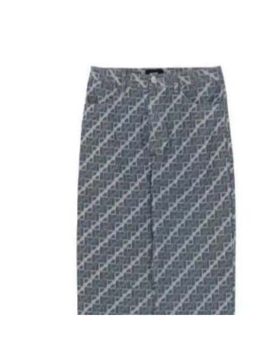 We11 Done Logo Casual Pants In Gray