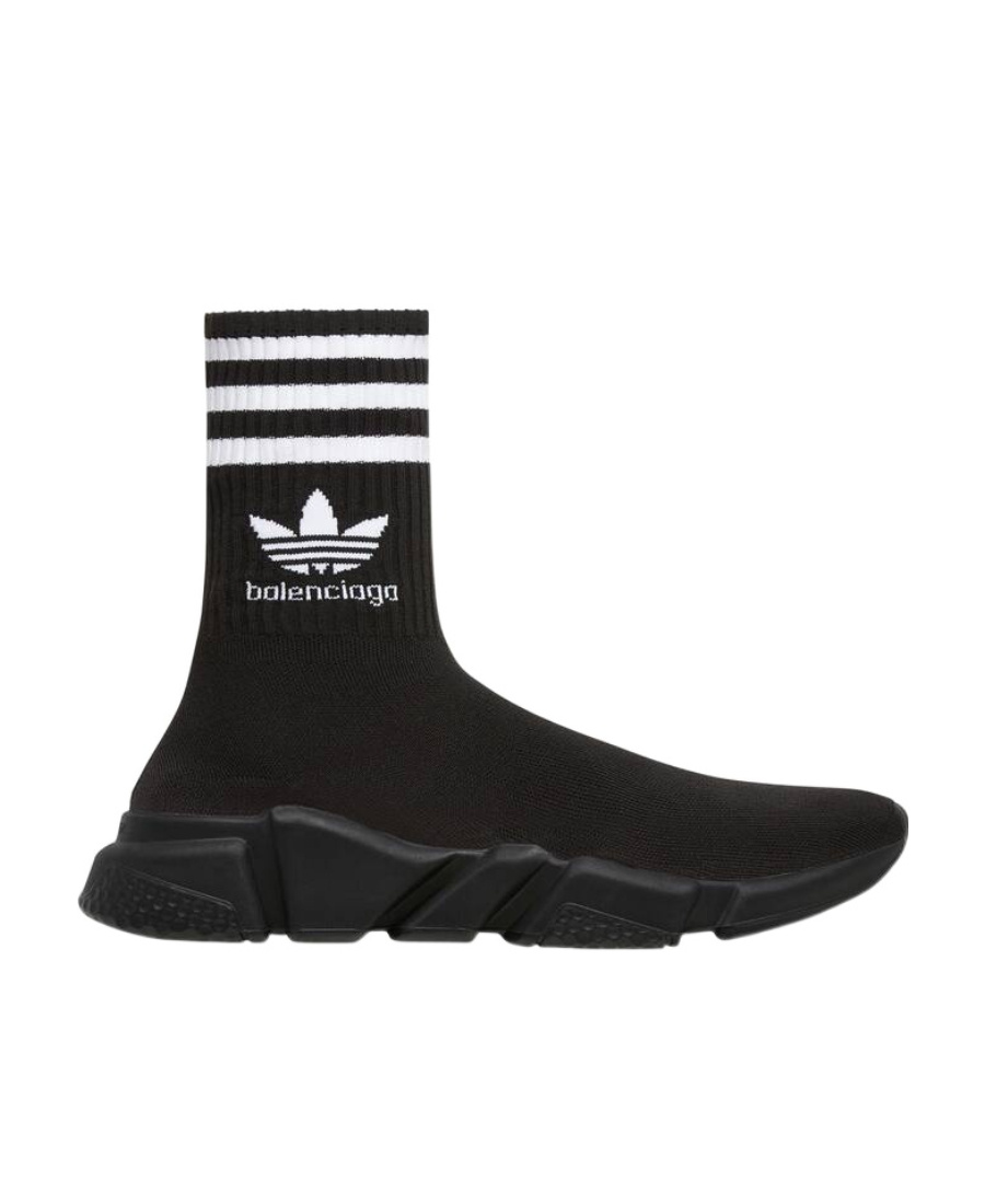 Balenciaga X Adidas Speed Sneakers In Black
