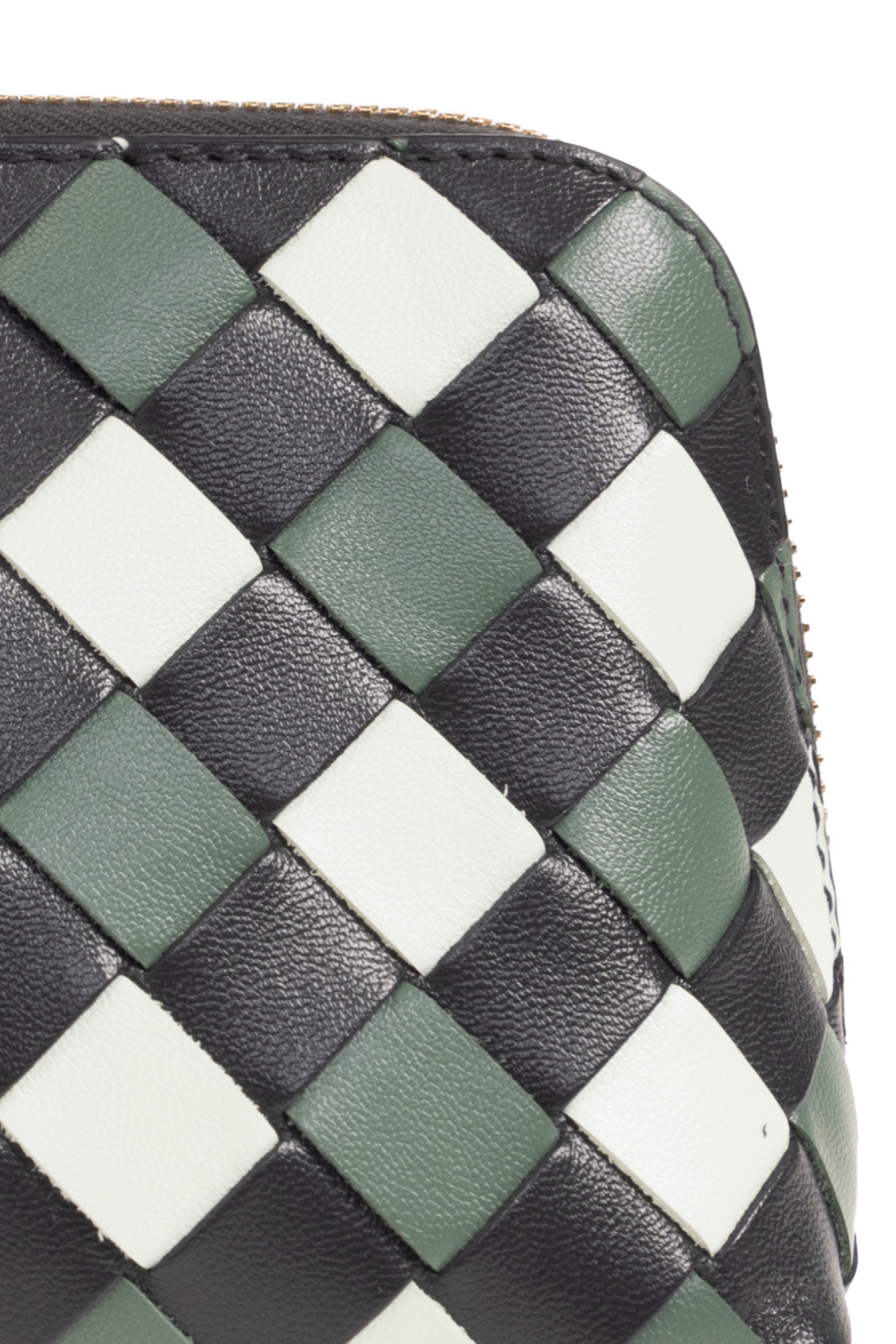 Bottega Veneta Weave A Wash Bag In Black