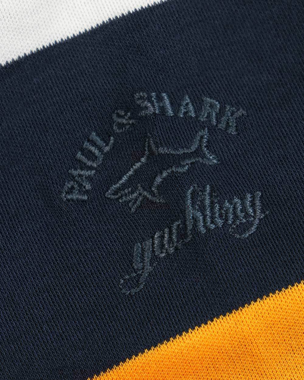 Shop Paul & Shark Logo Long-sleeved T-shirt In Black