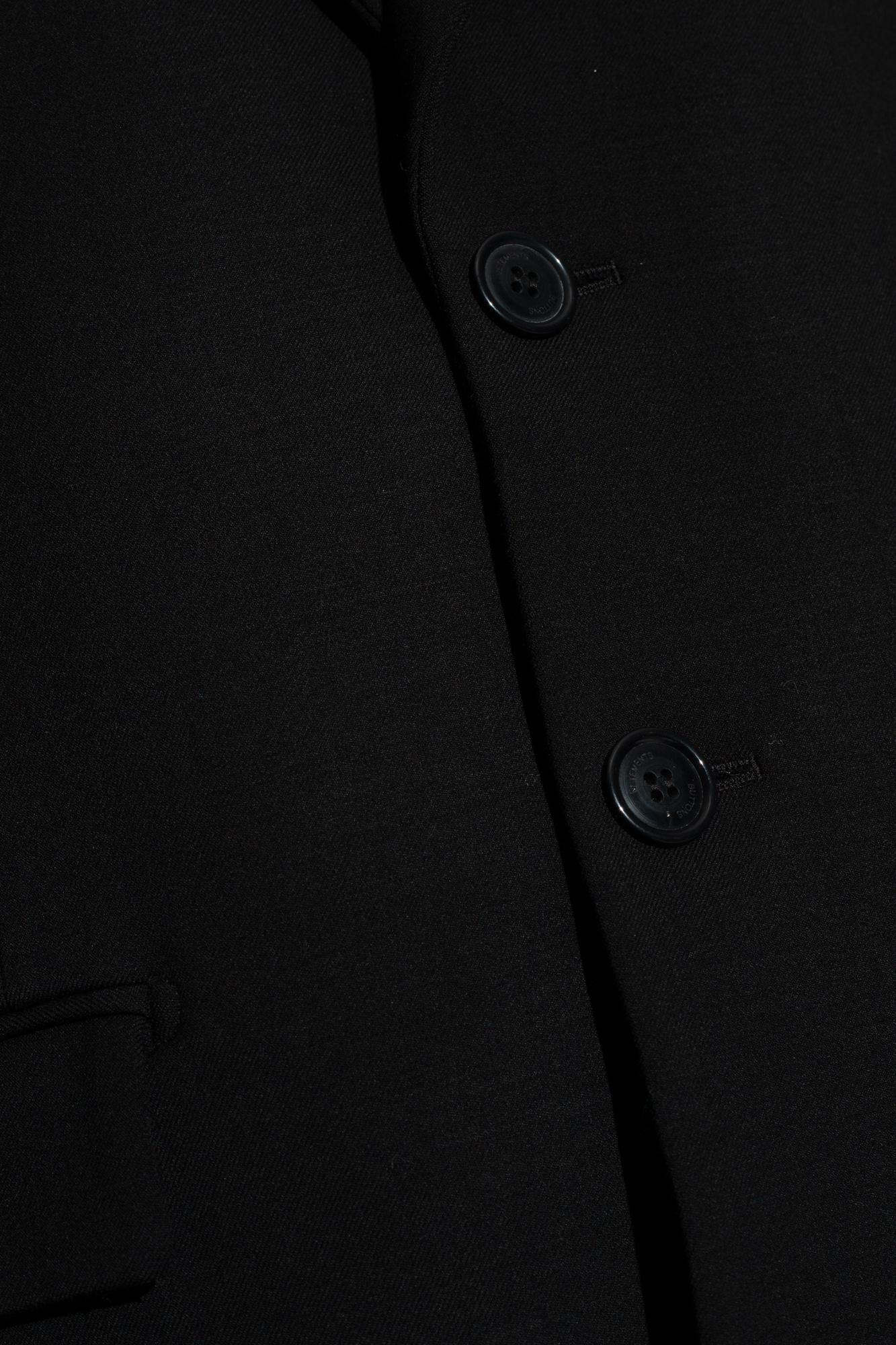 Vetements 'blazer Brodé Du Logo' In Black