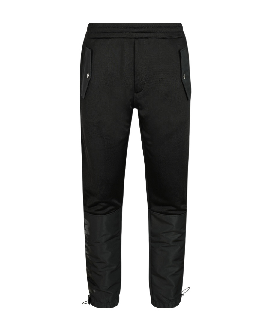 Alexander Mcqueen Panelled Tapered Track Pants In Black