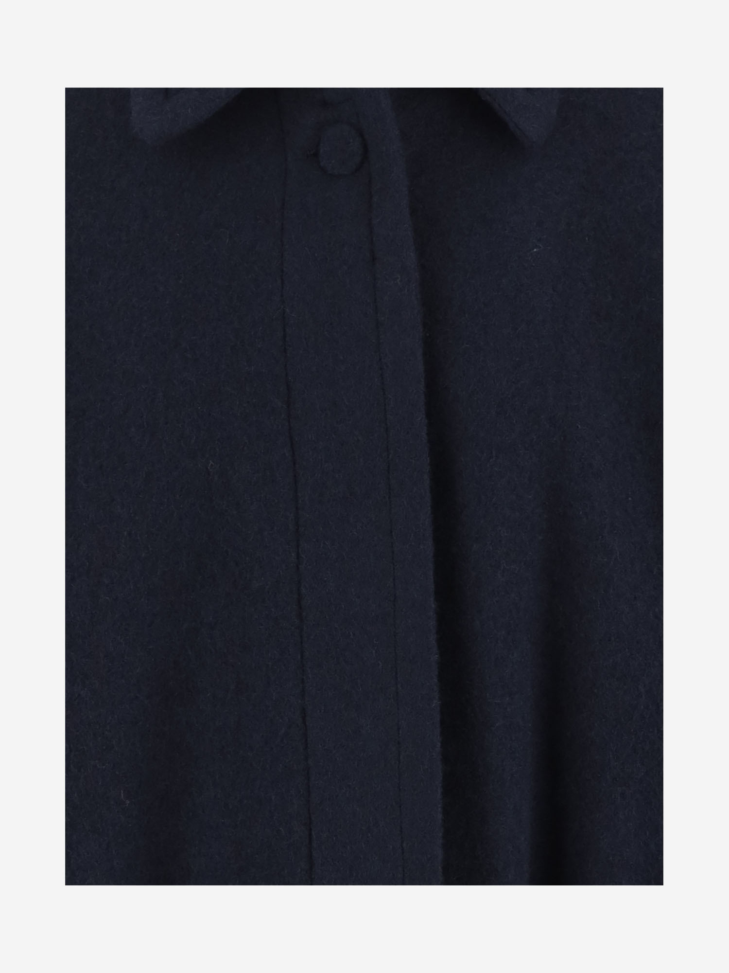 Dries Van Noten Wool Long Cape In Black