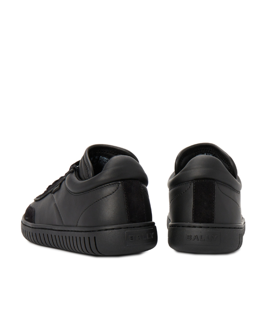 Bally Player Lace-up Leather Sneakers In Black