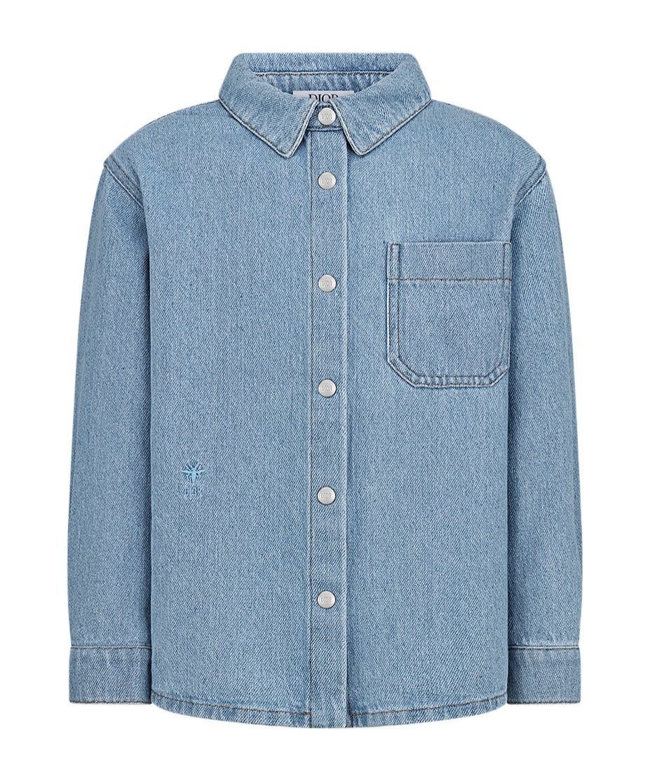 Dior Long-sleeved Shirt In Blue
