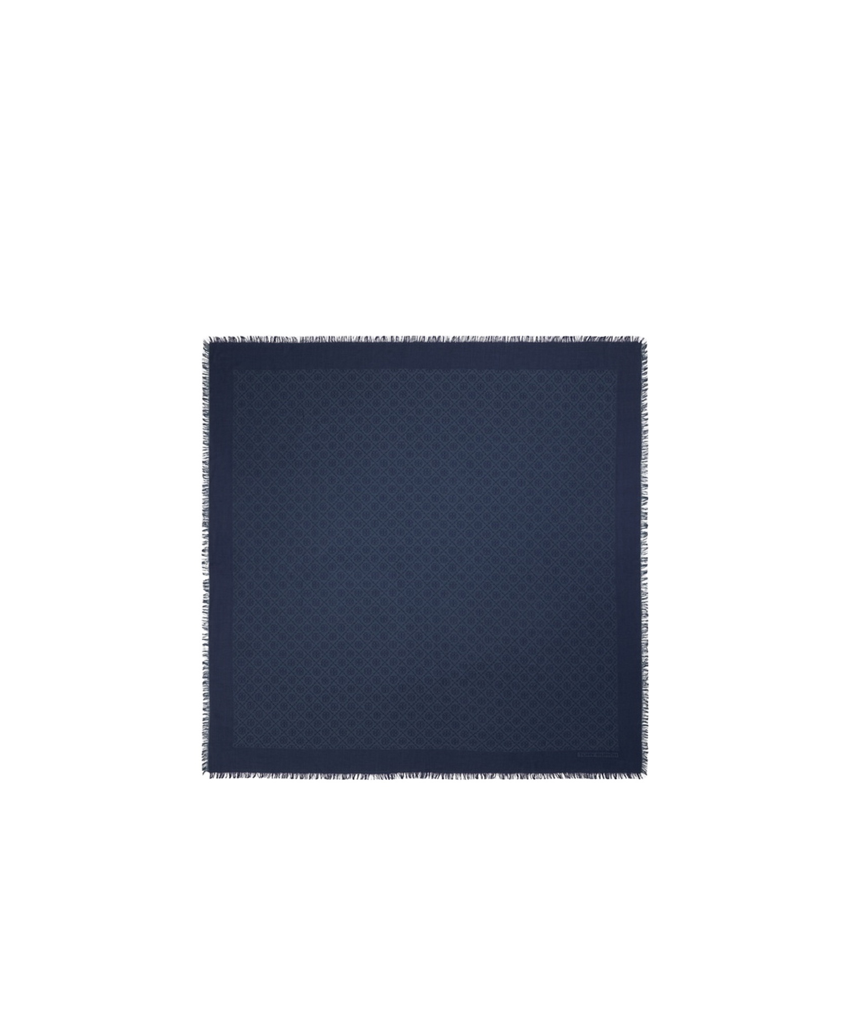 Tory Burch T Monogram Jacquard Scarf In Blue