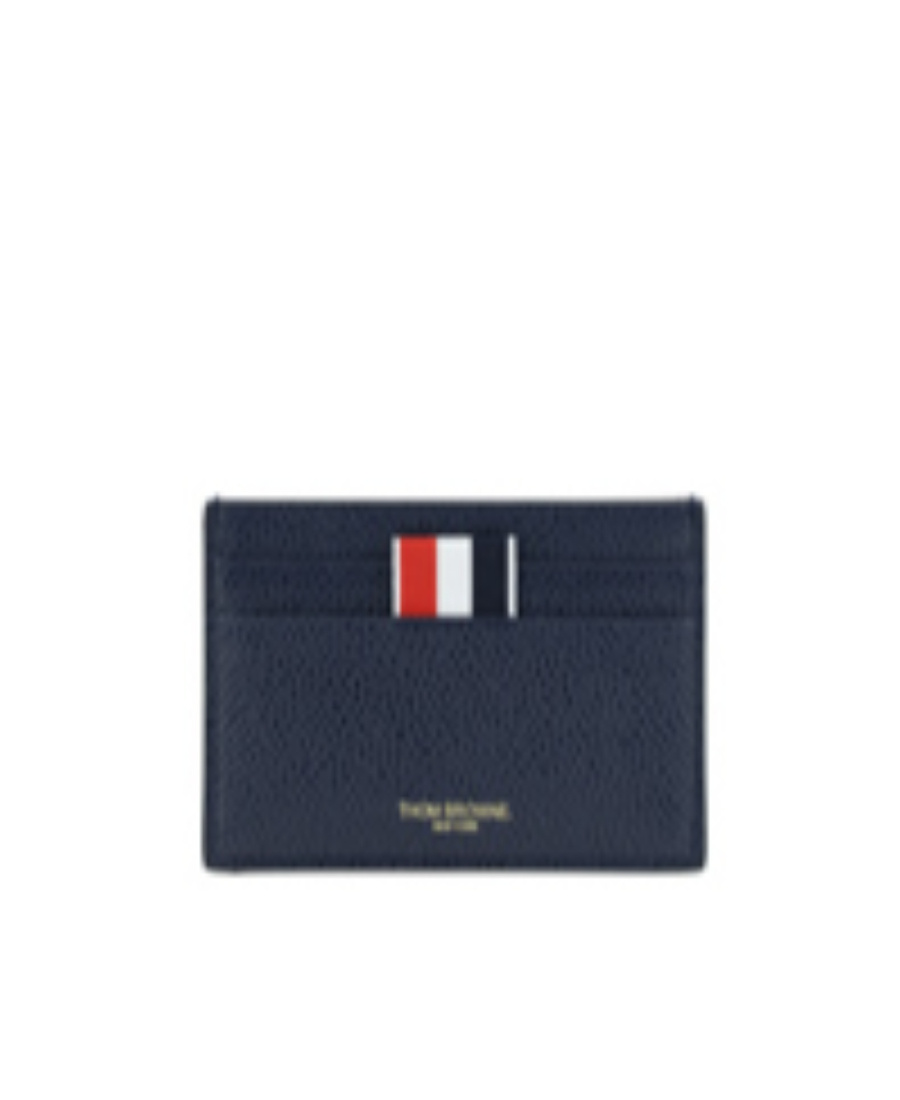 Thom Browne Hector Check-pattern Calf Leather Hardholder In Black