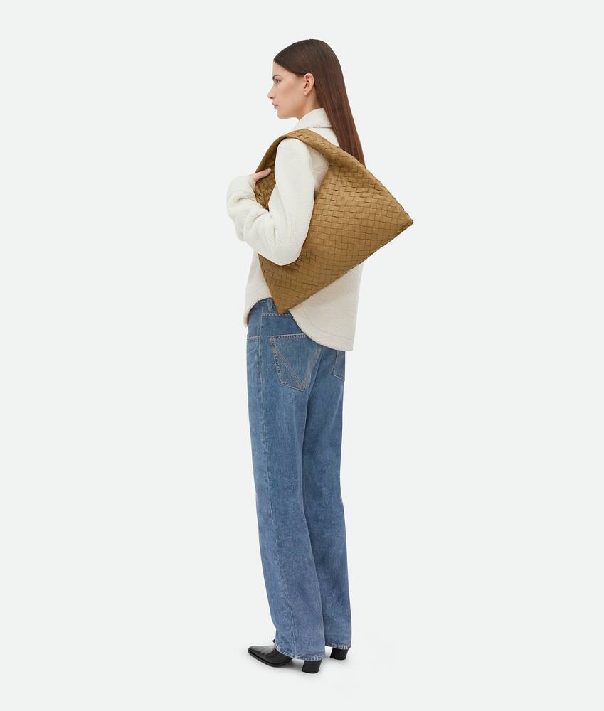 Bottega Veneta Small Hop Shoulder Backpack In Brown