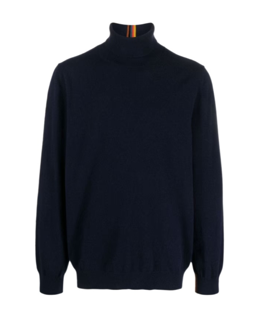 Paul Smith Artist Stripe Cashmere Jumper In Black