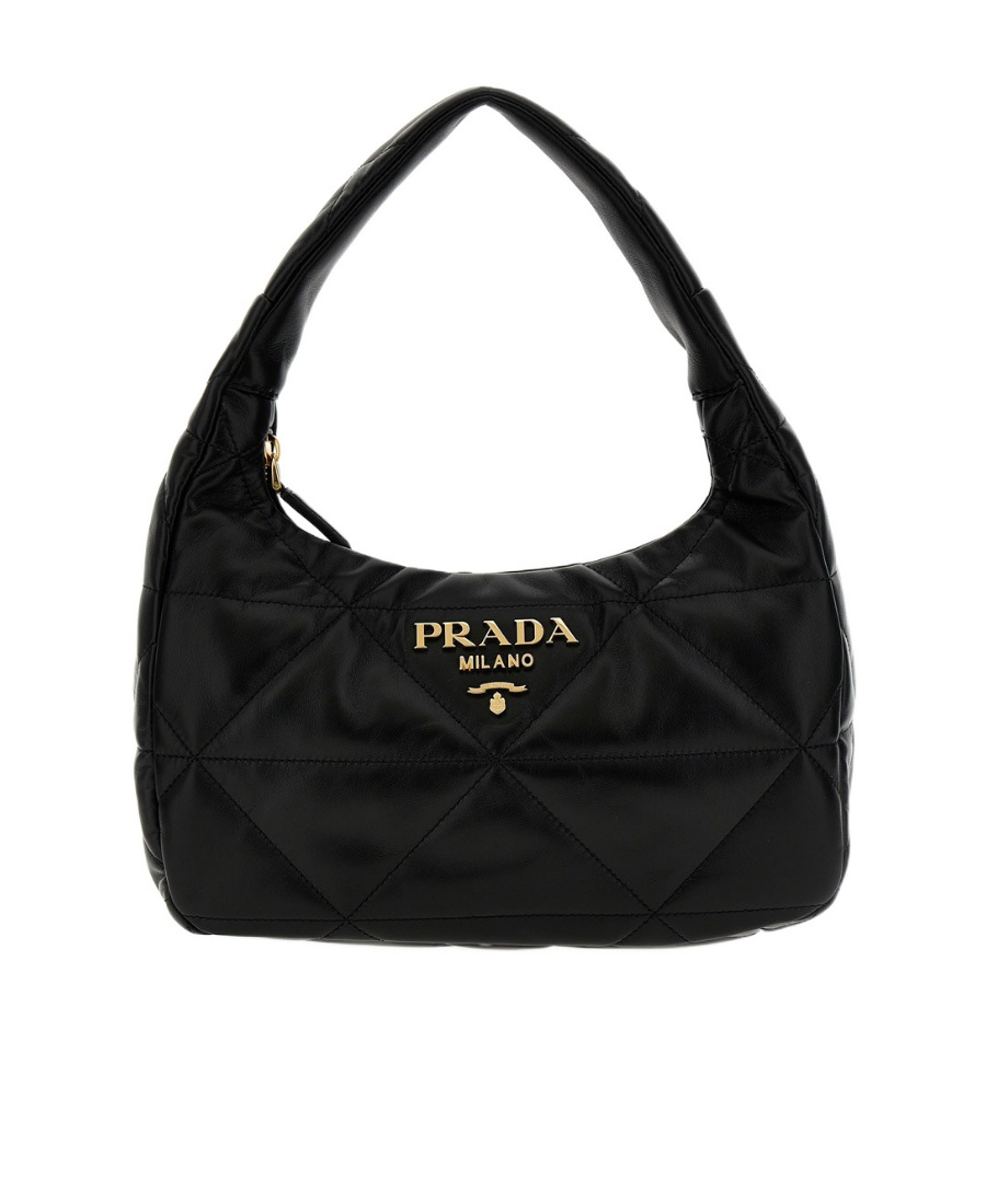 Shop Prada Logo-plaque Tote Bag In Black