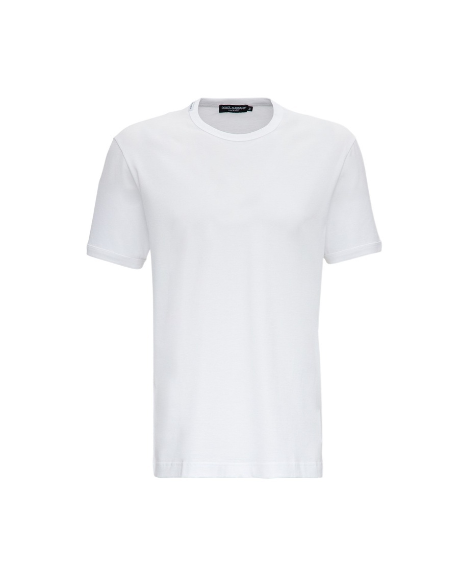 Dolce & Gabbana Cotton Crew-neck T-shirt In White