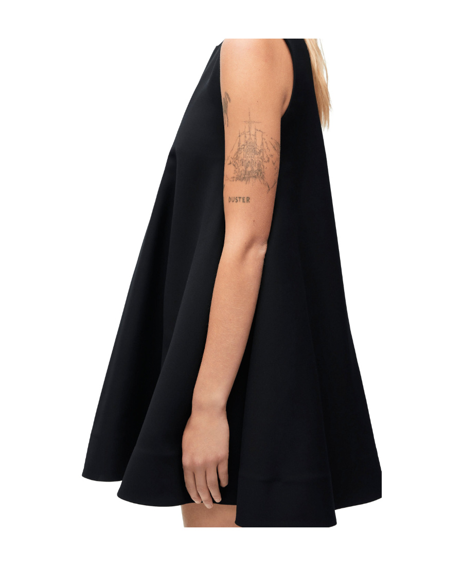 Loewe Double Layer Dress In Black