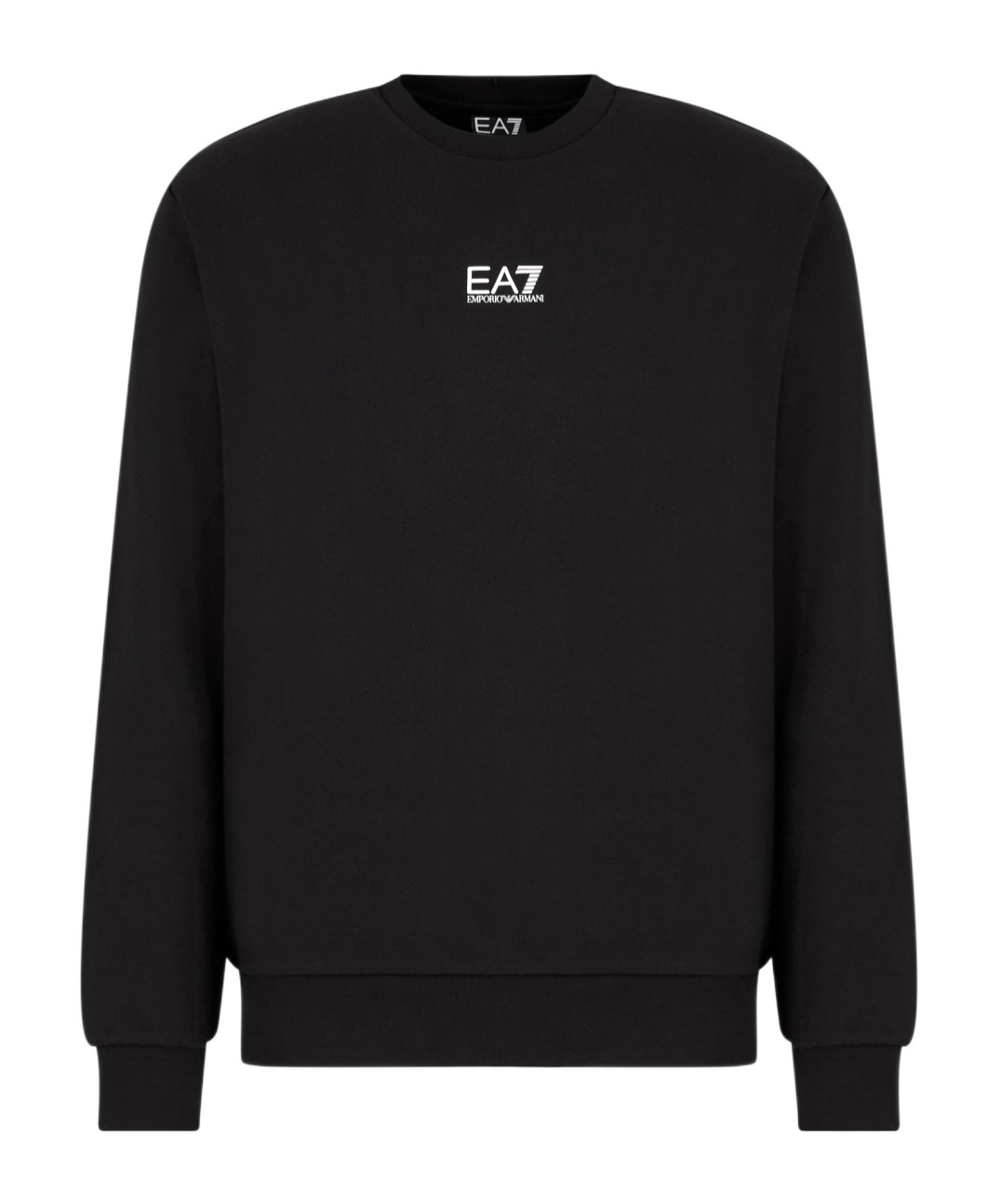 Ea7 Long Sleeve Sweatshirt In Black