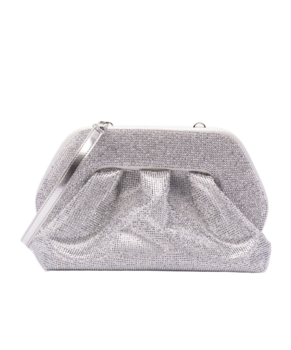 Themoirè Pleated Shoulder Bag In Gray