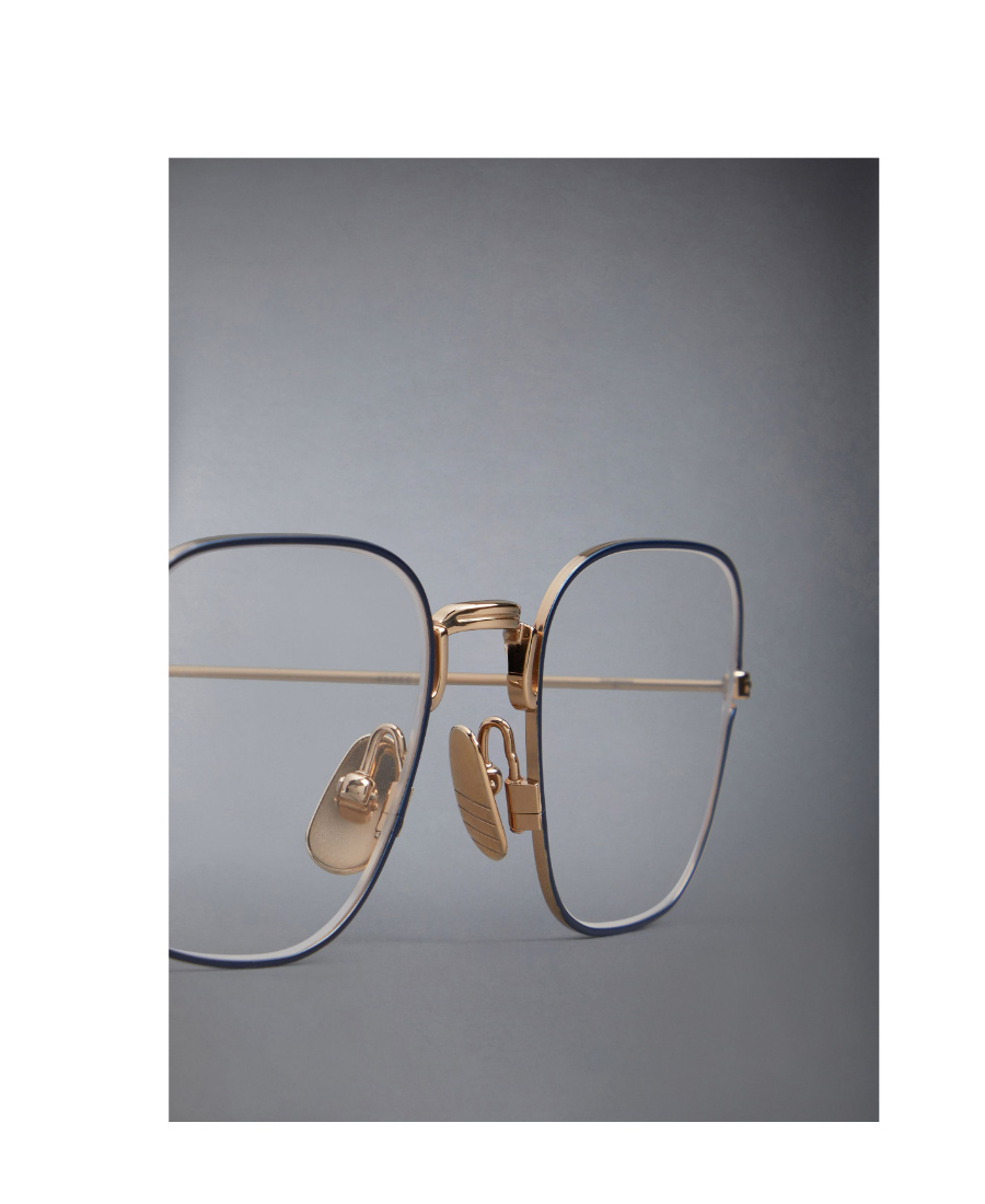 Thom Browne Square-frame Glasses In Multicolor