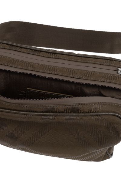 Burberry Check-jacquard Belt Bag In Brown