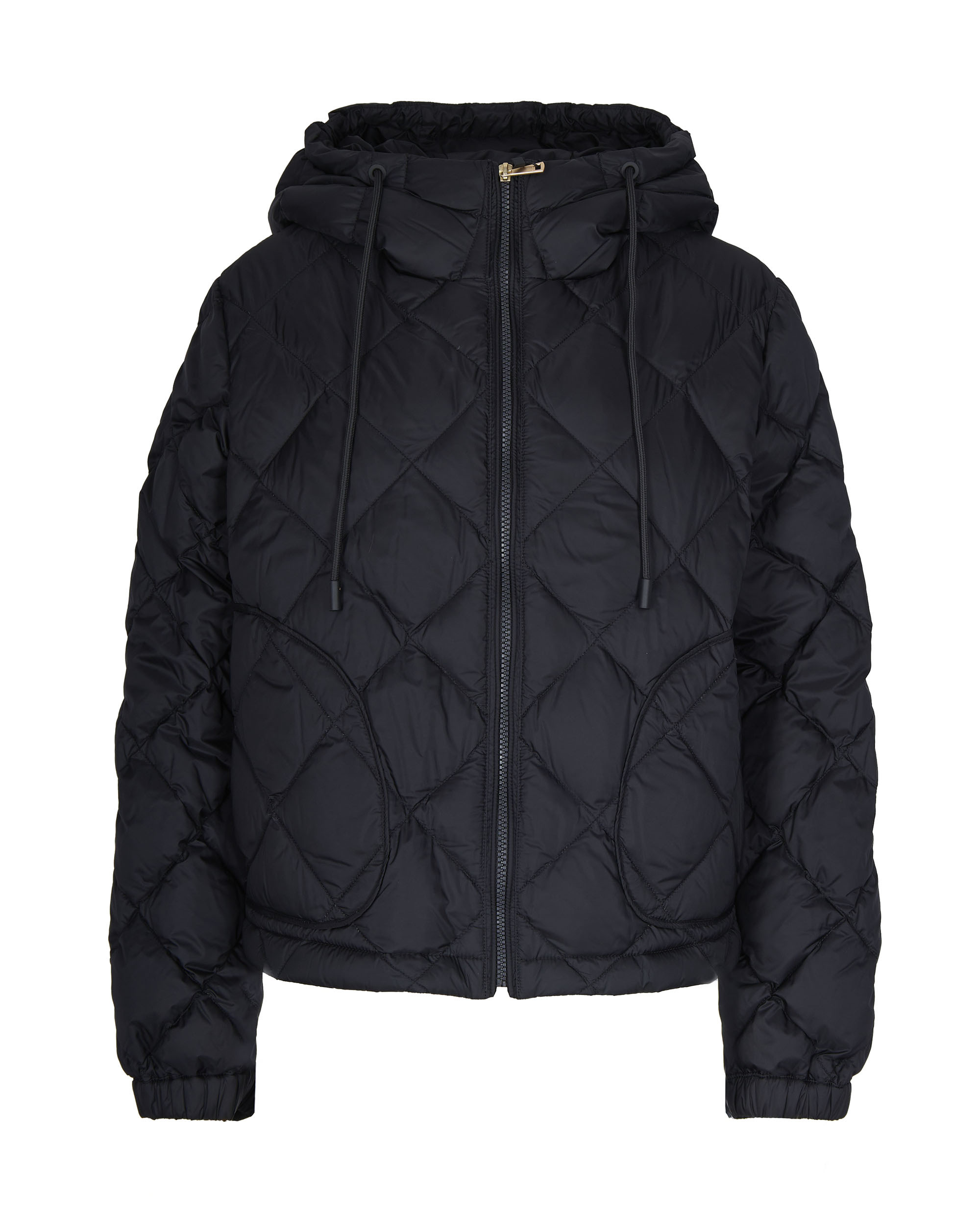 Weekend Max Mara Long-sleeved Cotton Jacket In Black