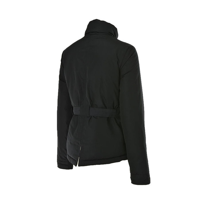 Shop Armani Jeans Long-sleeved Down Jacket In Black