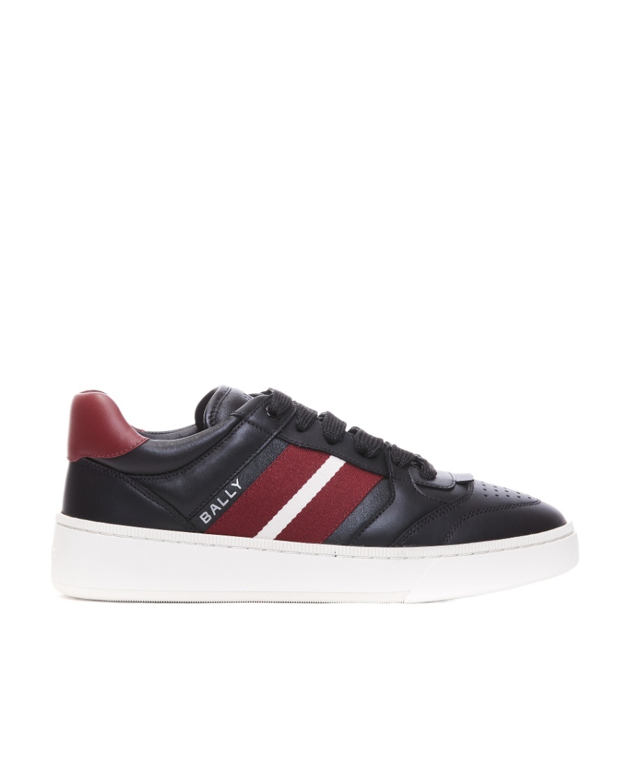 Shop Bally Round-toe Lace-up Sneakers In White