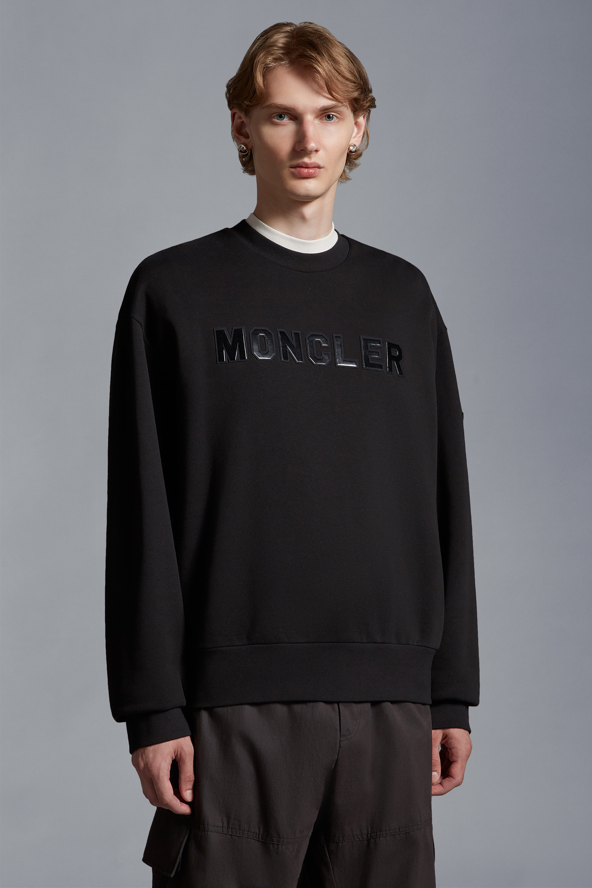 Moncler Men's Logoed Sweatshirt In Black