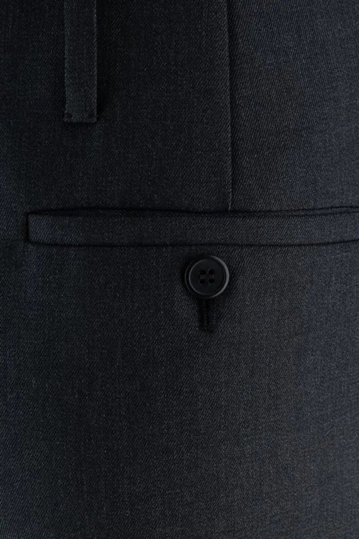 Prada Trousers With Back Pocket And Belt Loops In Black