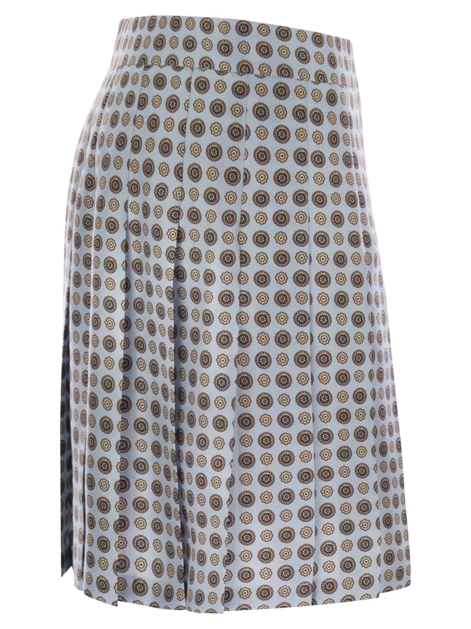 Max Mara Studio Madison Pleated Skirt In Multi