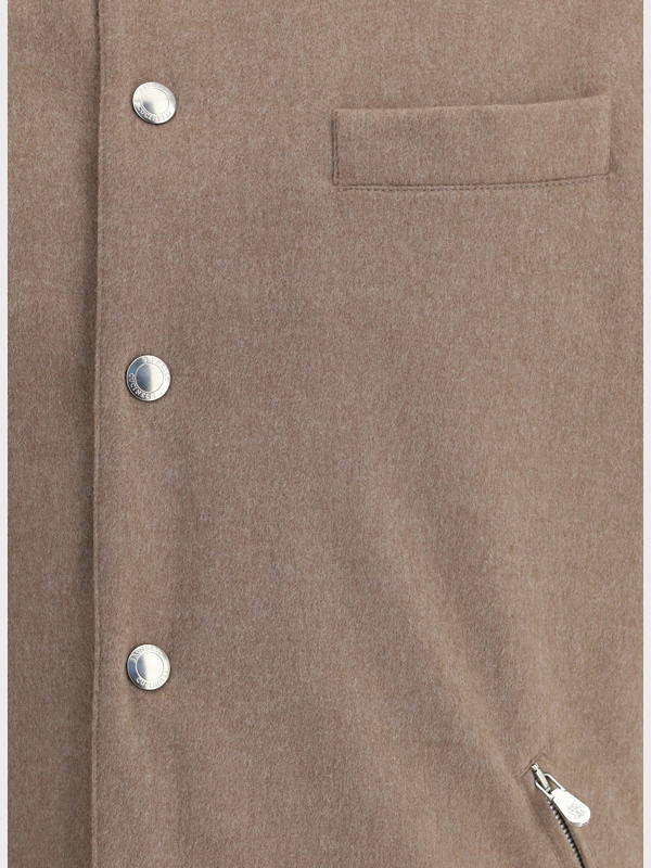 Brunello Cucinelli Sleeveless Hooded Vest In Brown