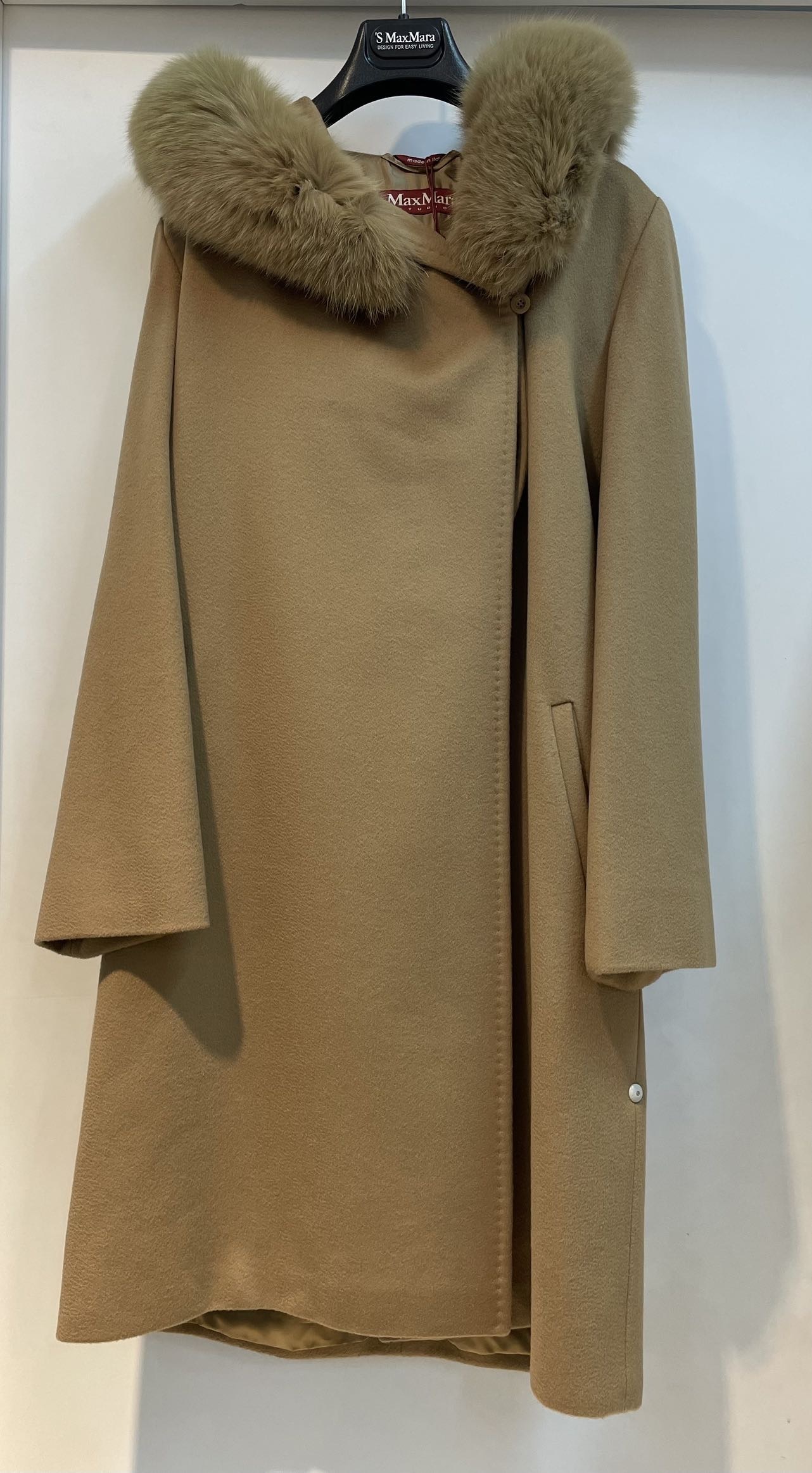 Max Mara Long-sleeved Coat In Brown