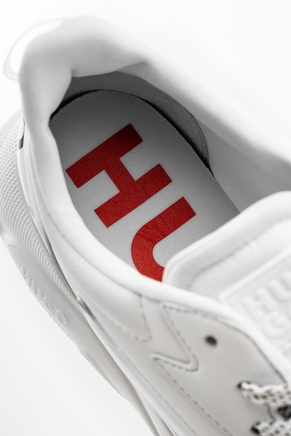 Hugo Boss Laced Sneakers In White