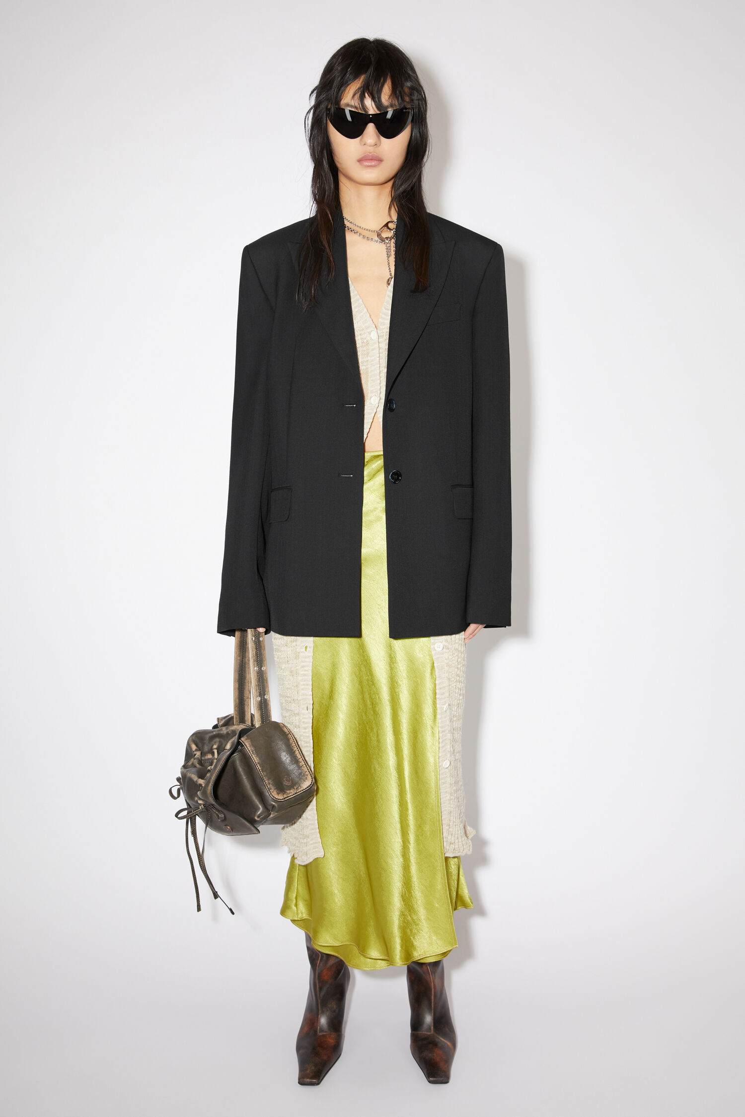 Acne Studios Single-breasted Blazer In Black