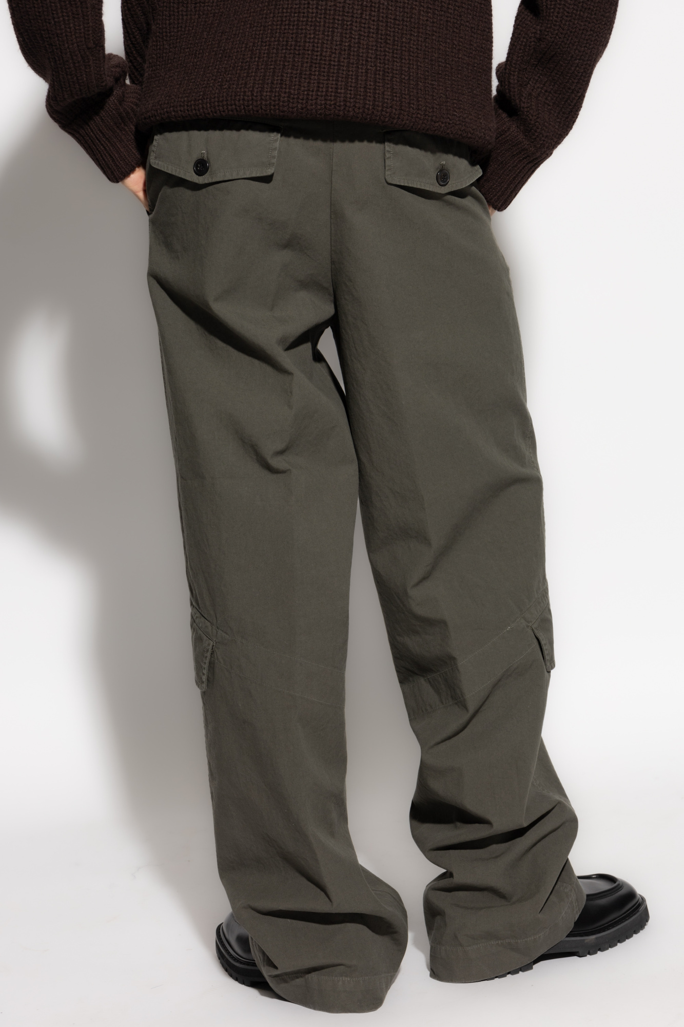Dries Van Noten Straight Leg Trousers In Black