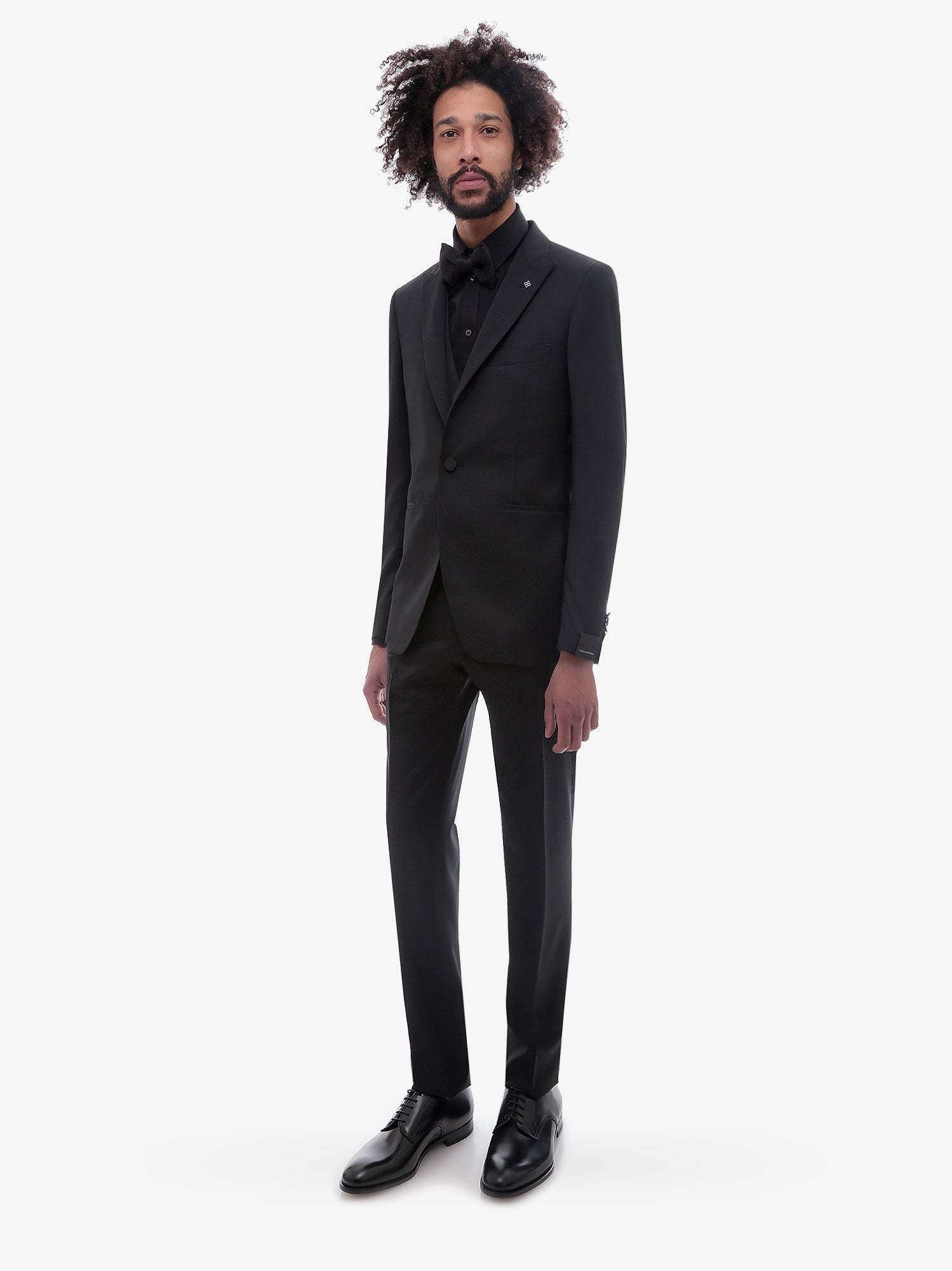 Tagliatore Virgin Wool Tuxedo With Vest In Black