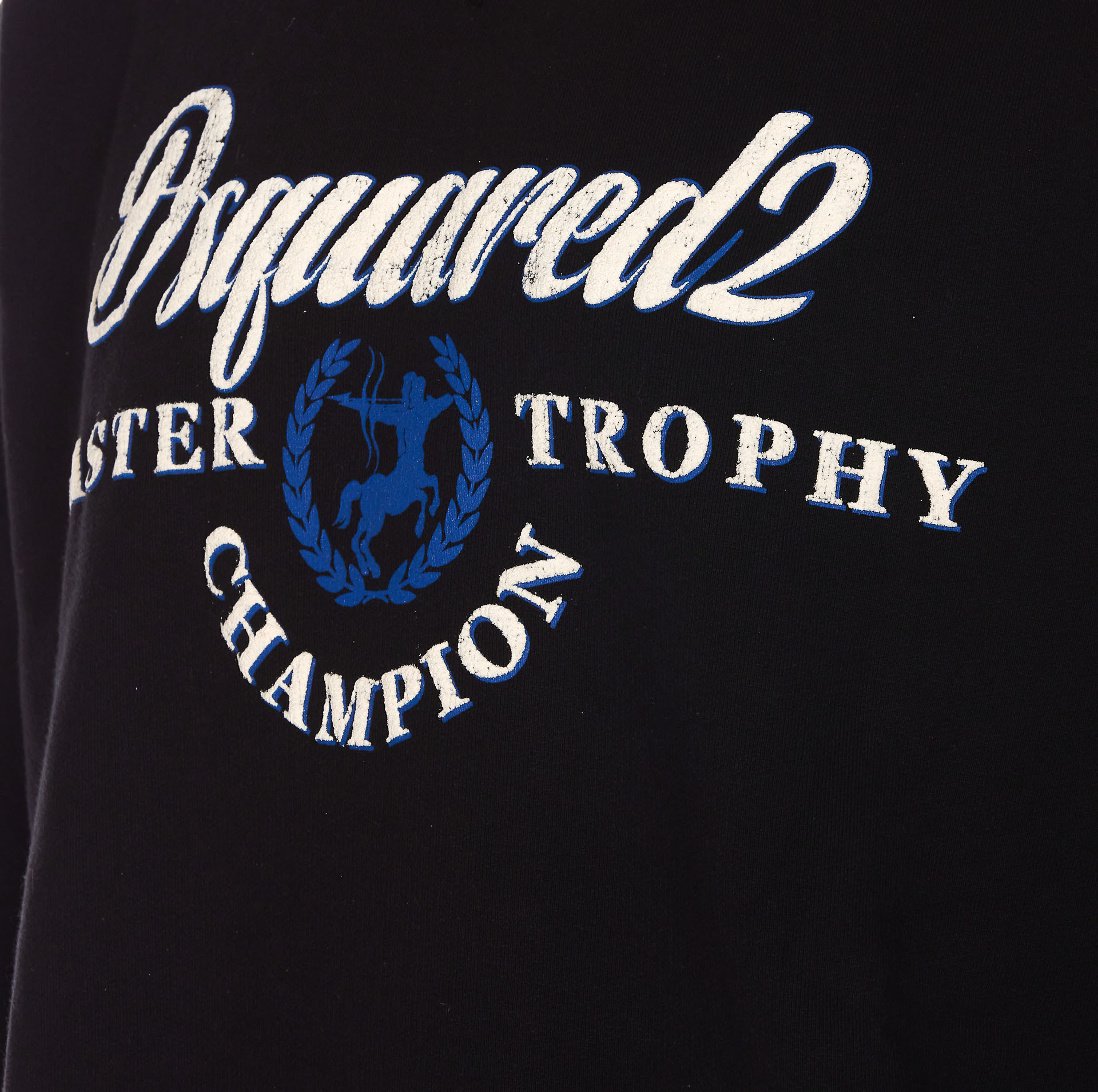 Dsquared2 Logo-print Cotton Sweatshirt In Black