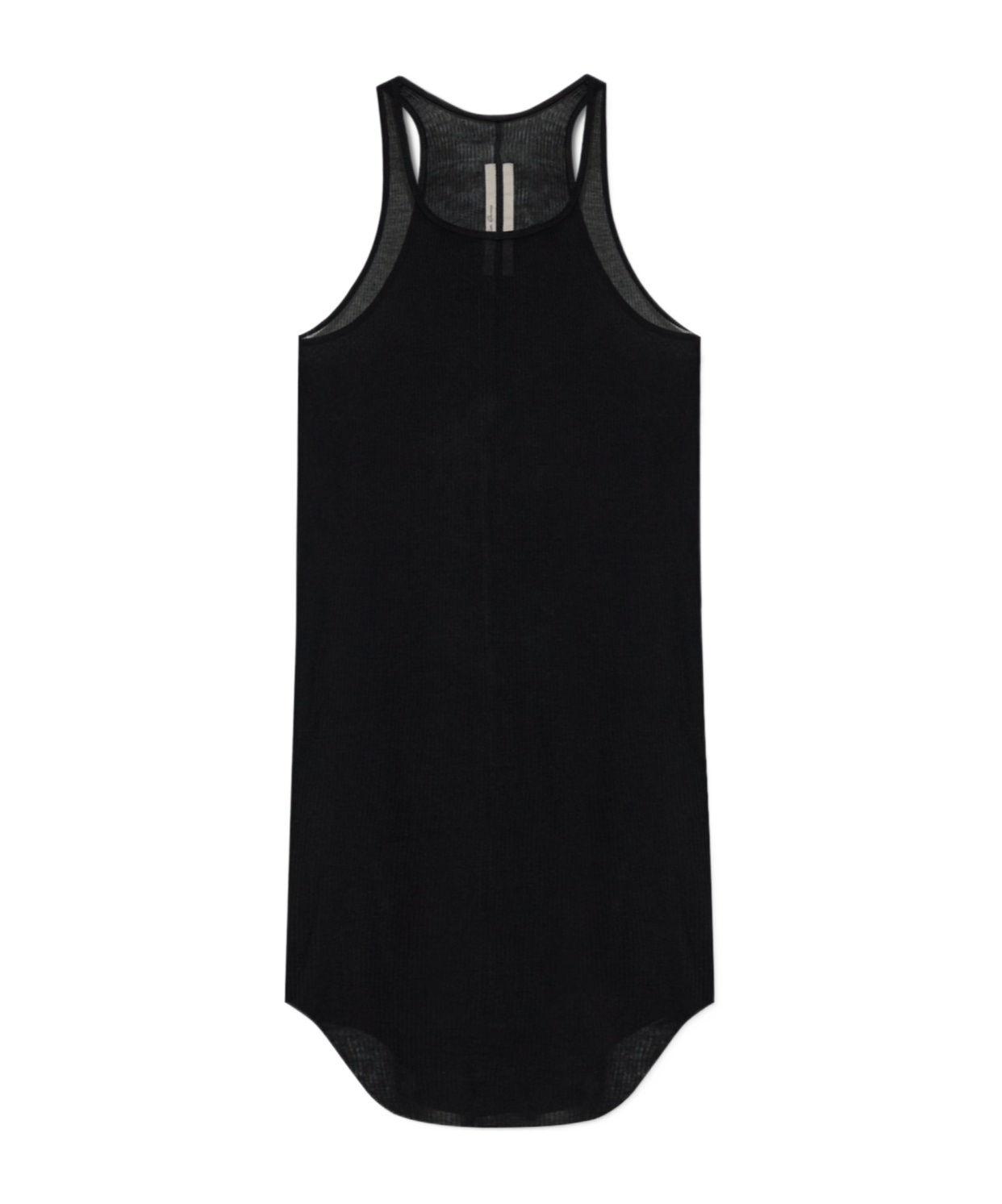 Rick Owens Ribbed Racerback Vest In Black
