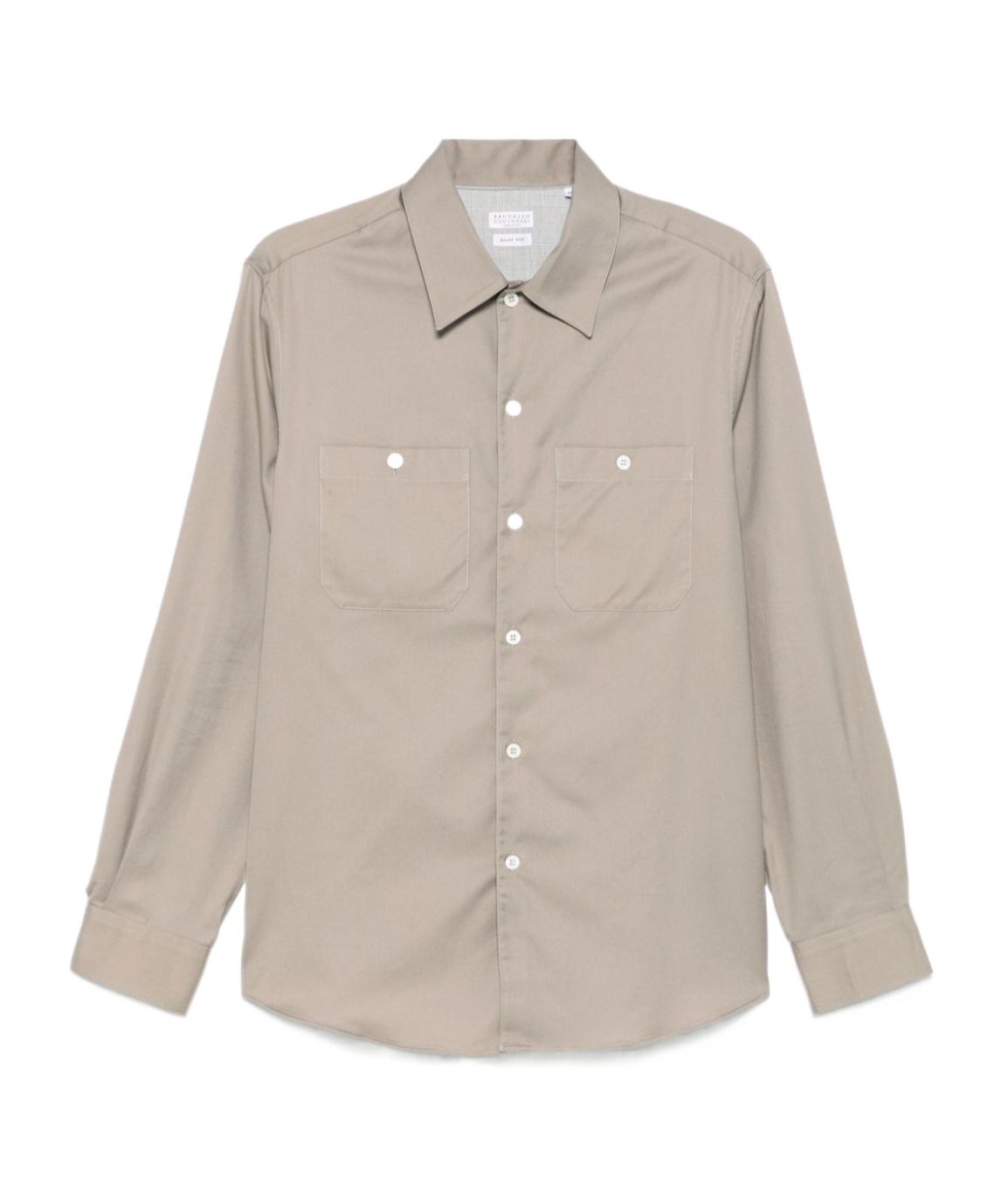Brunello Cucinelli Cotton Shirt In Nude