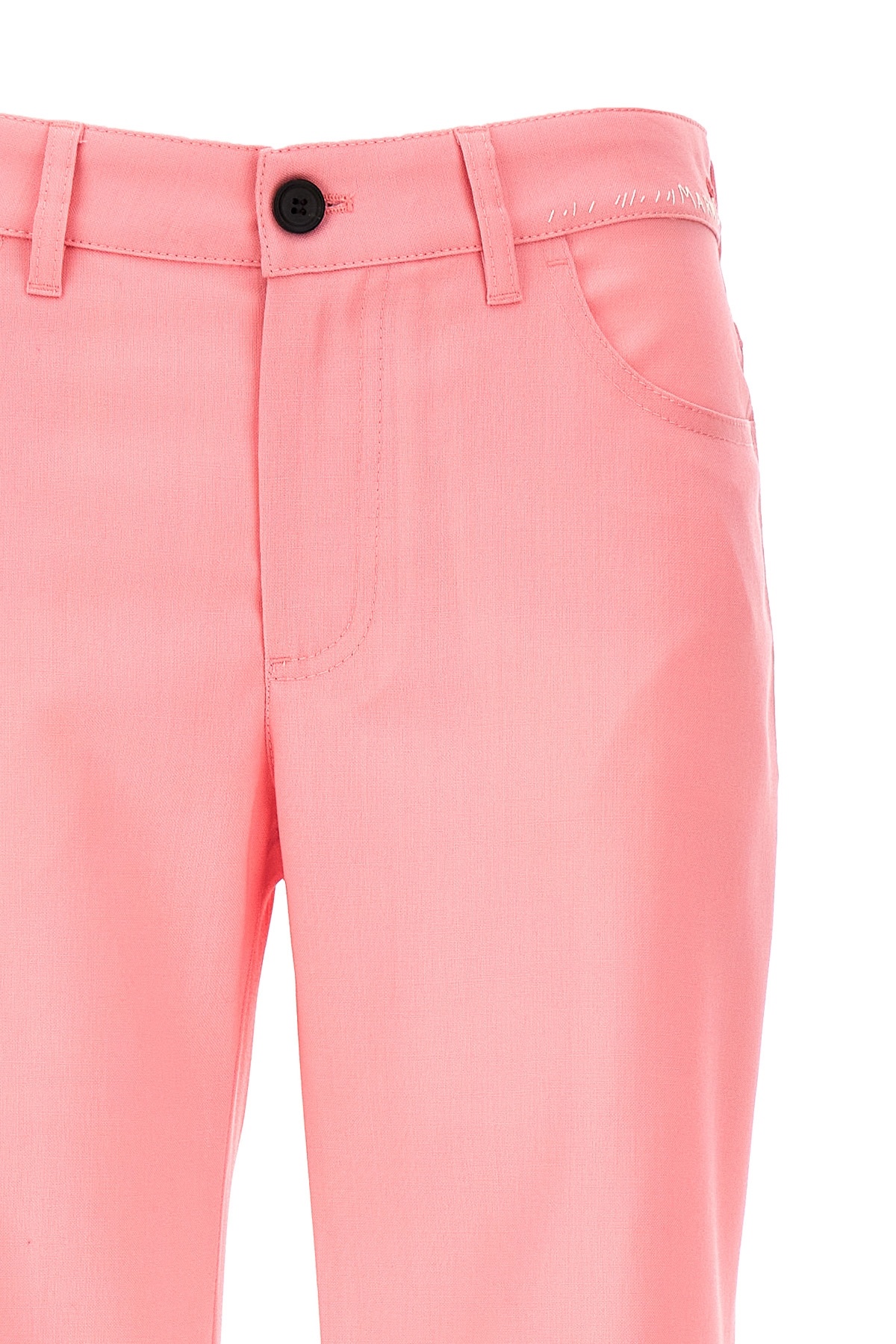 Marni Grain De Poudre Flared Trousers In Pink