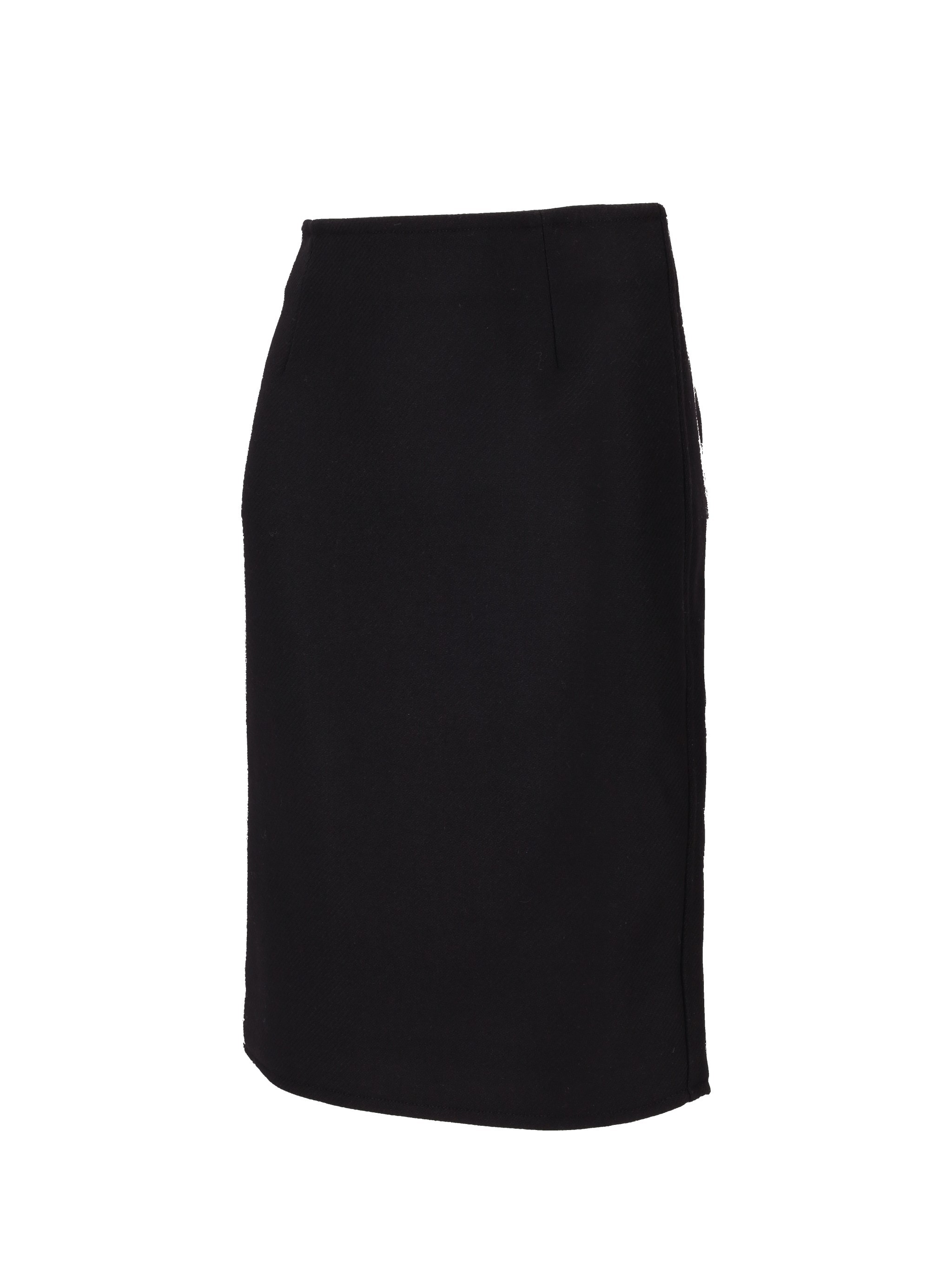 Dsquared2 Fitted Waist Pencil Midi Skirt In Black