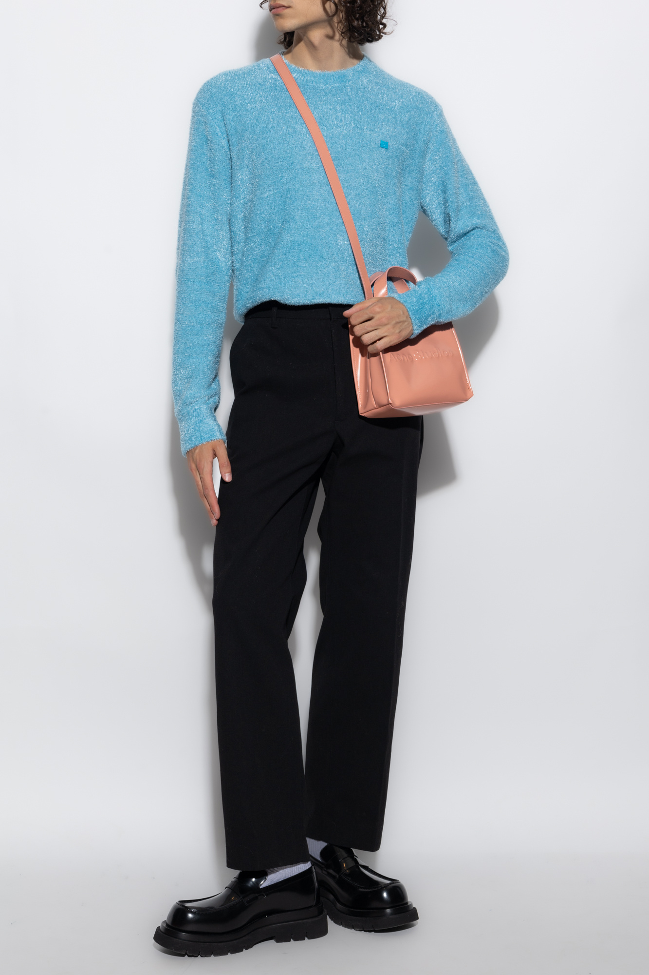 Acne Studios Straight Fit Cotton Jeans In Black