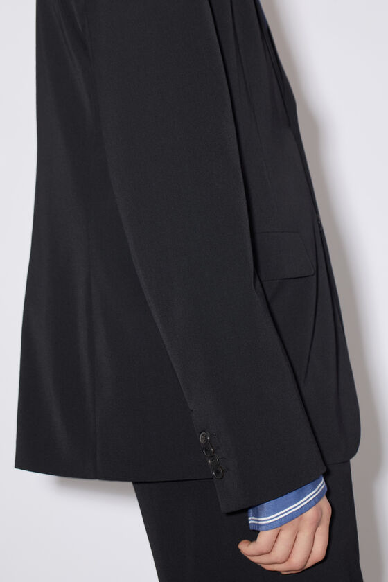 Acne Studios Single-breasted Notched Blazer In Black