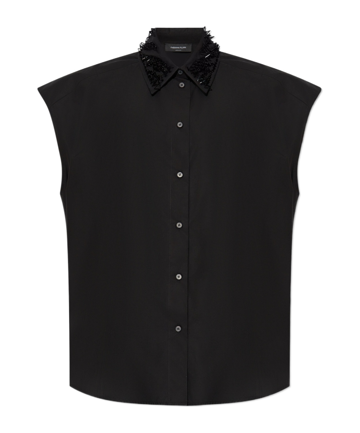 Fabiana Filippi Sleeveless Shirt In Black