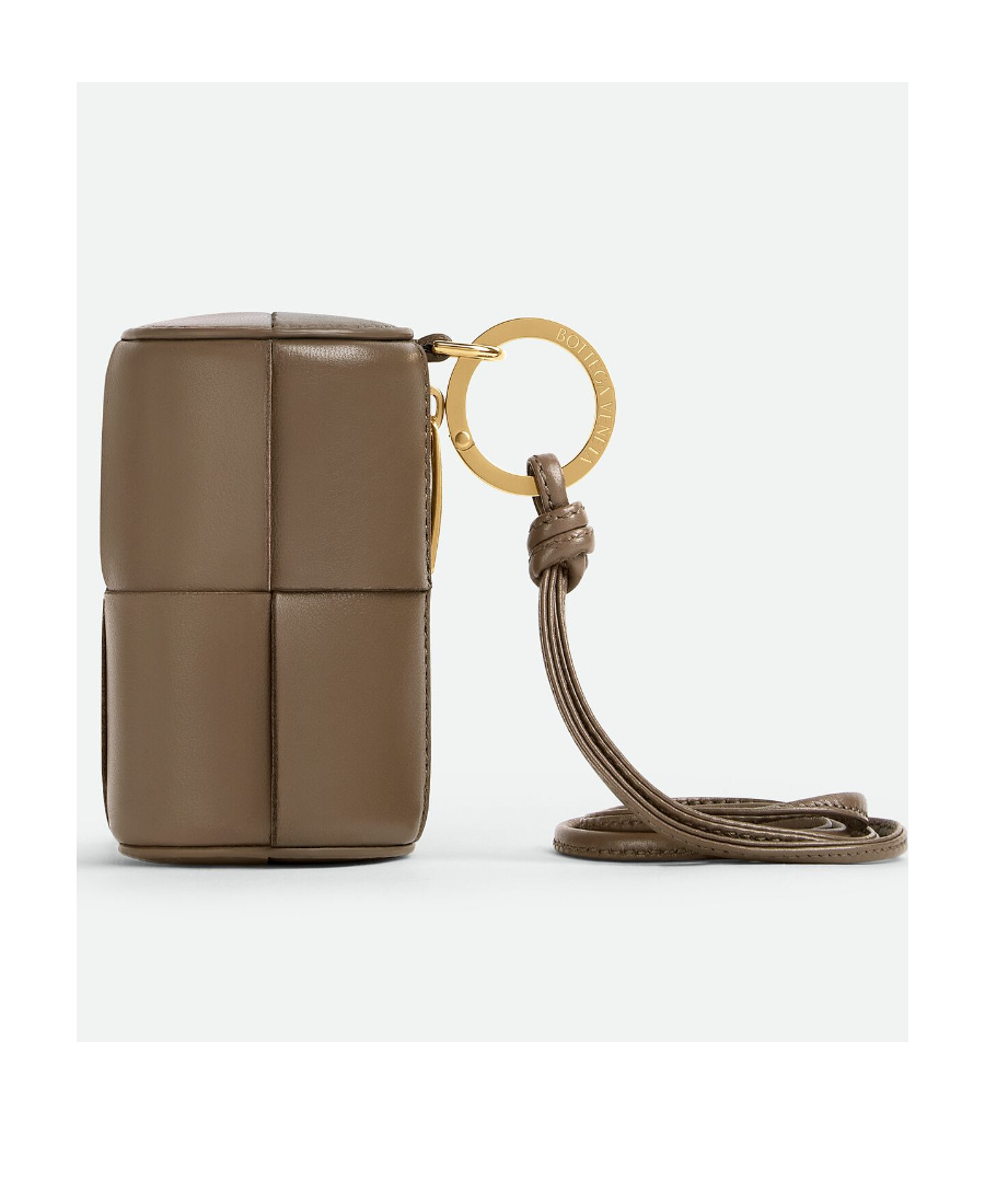 Shop Bottega Veneta Knit Zipper Change Purse In Brown