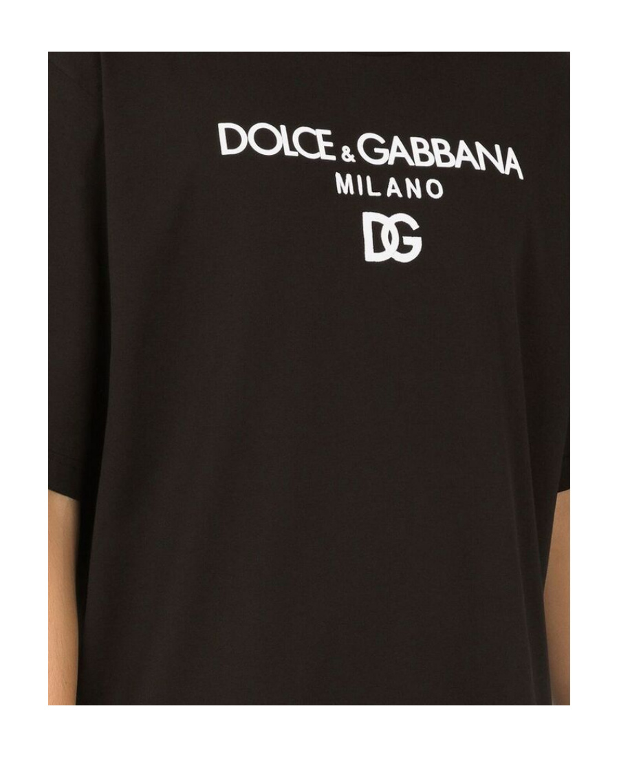 Dolce & Gabbana Black Cotton Clothing T-shirts And Polos