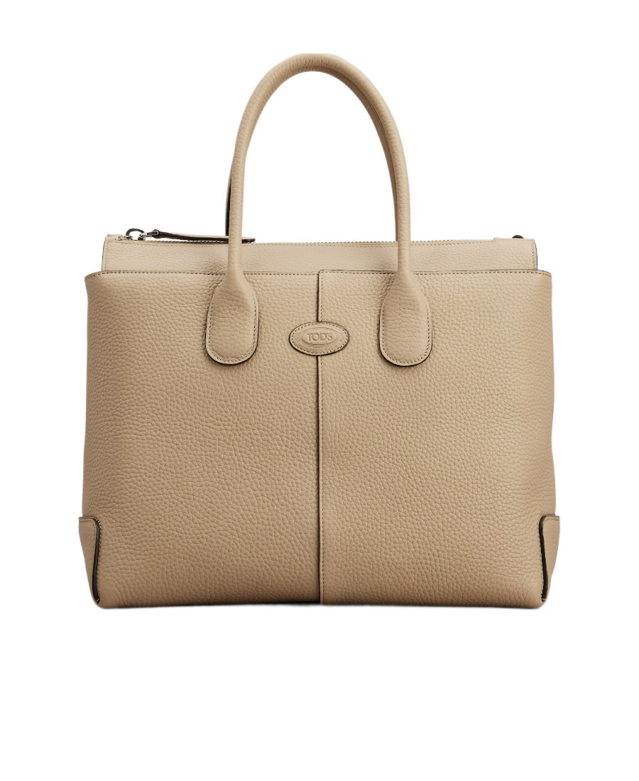 Tod's Di Bag Medium Leather Bag In Nude