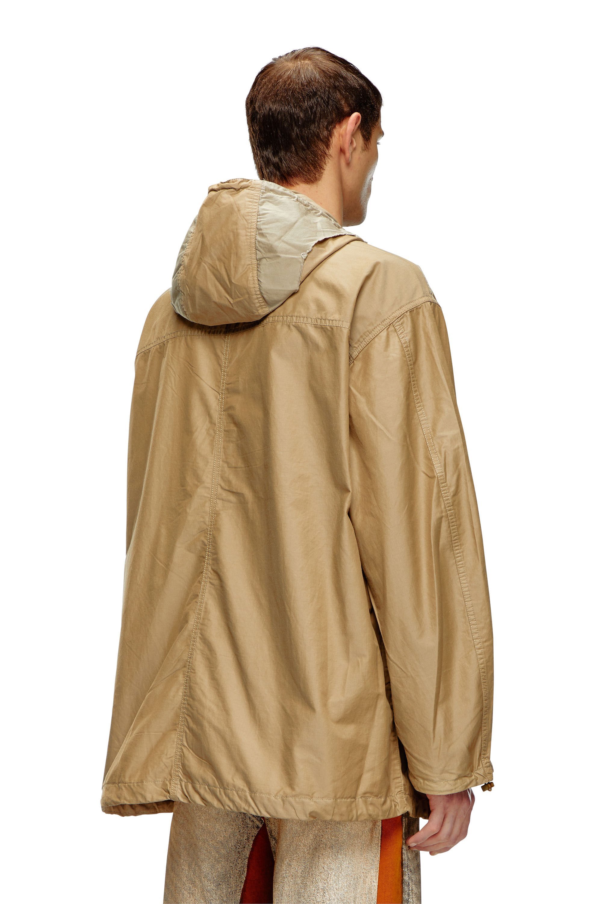 Diesel J-mckell Logo-embroidered Jacket In Nude