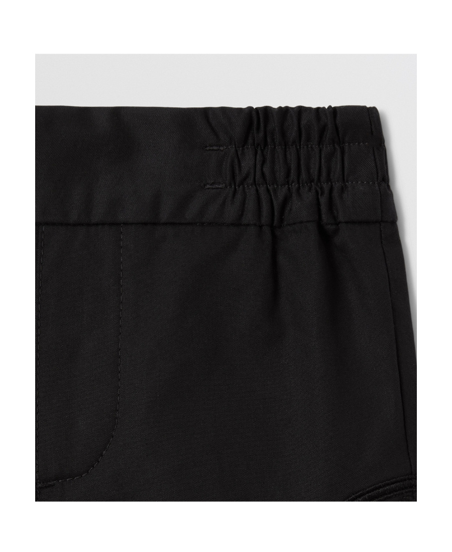 BURBERRY LOGO-EMBROIDERED TWILL CHINO SHORTS