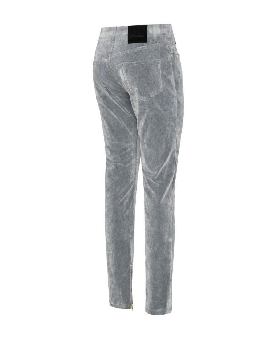 Tom Ford Logo Jeans In Gray