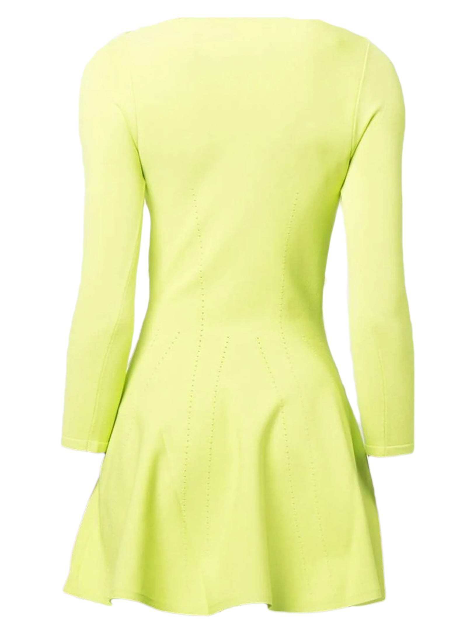 Dsquared2 Cut-out A-line Dress In Yellow